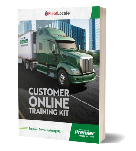 Front Cover of the FleetLocate  Training Kit by Premier Trailer Leasing 